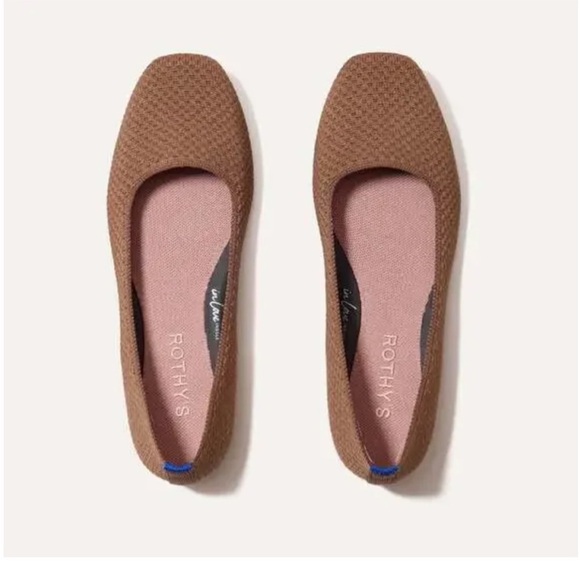 Rothy's The Max Square - Pecan Micro Check Size 7.5 New without box! - Picture 1 of 7